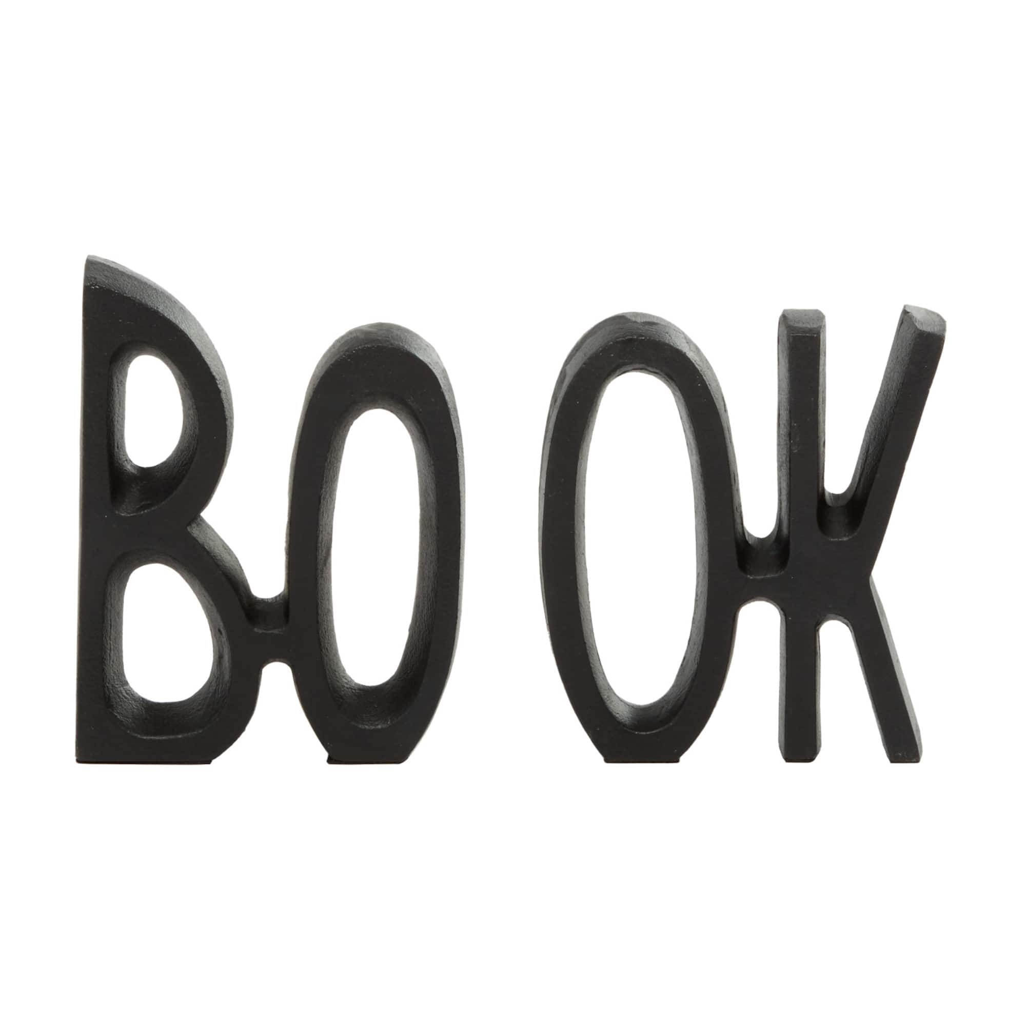 7" Black Book Aluminum Industrial Bookends